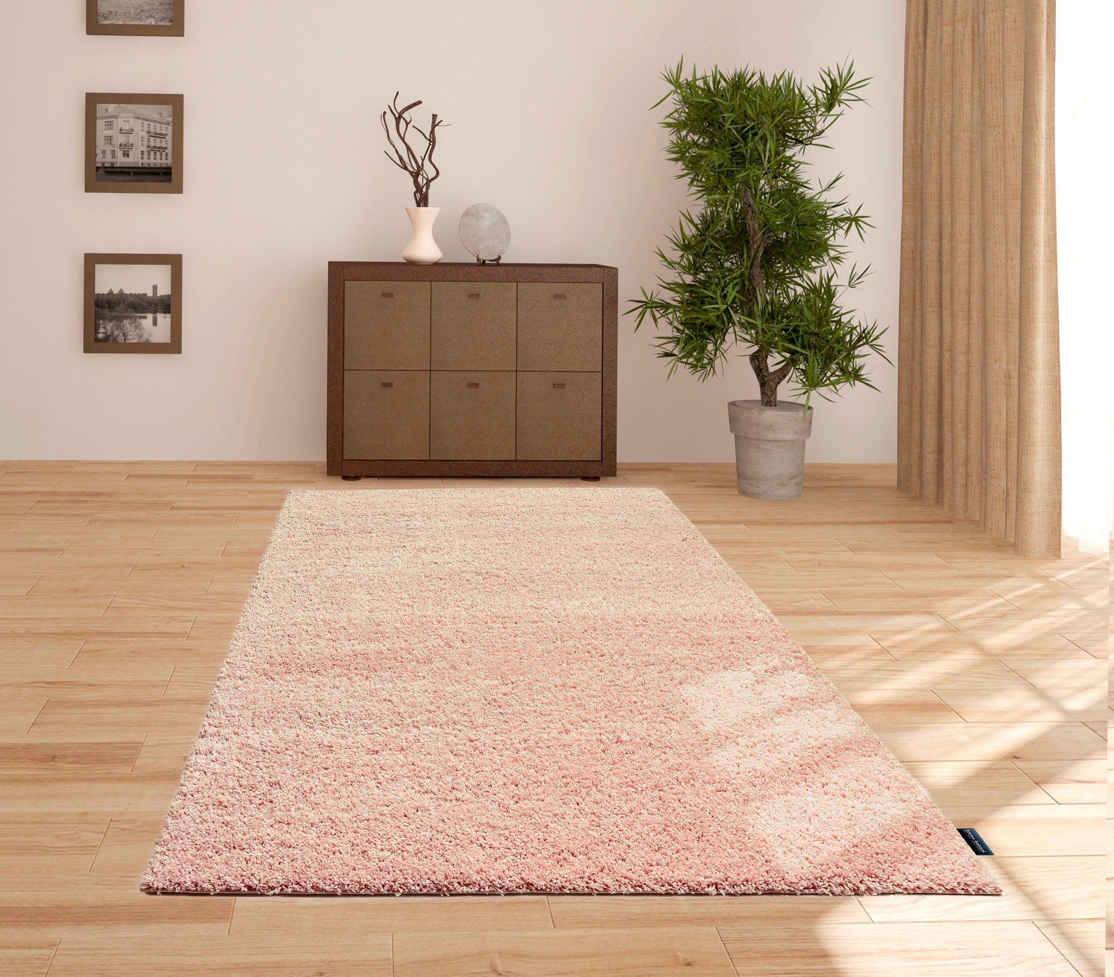 Bruno Banani Hochflor-Teppich Shaggy Soft, rechteckig, günstig online kaufen