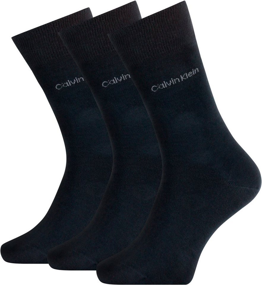 Calvin Klein Socken (3-Paar) für Beruf und Freizeit, Calvin Klein  Herrensocken 3 Paar