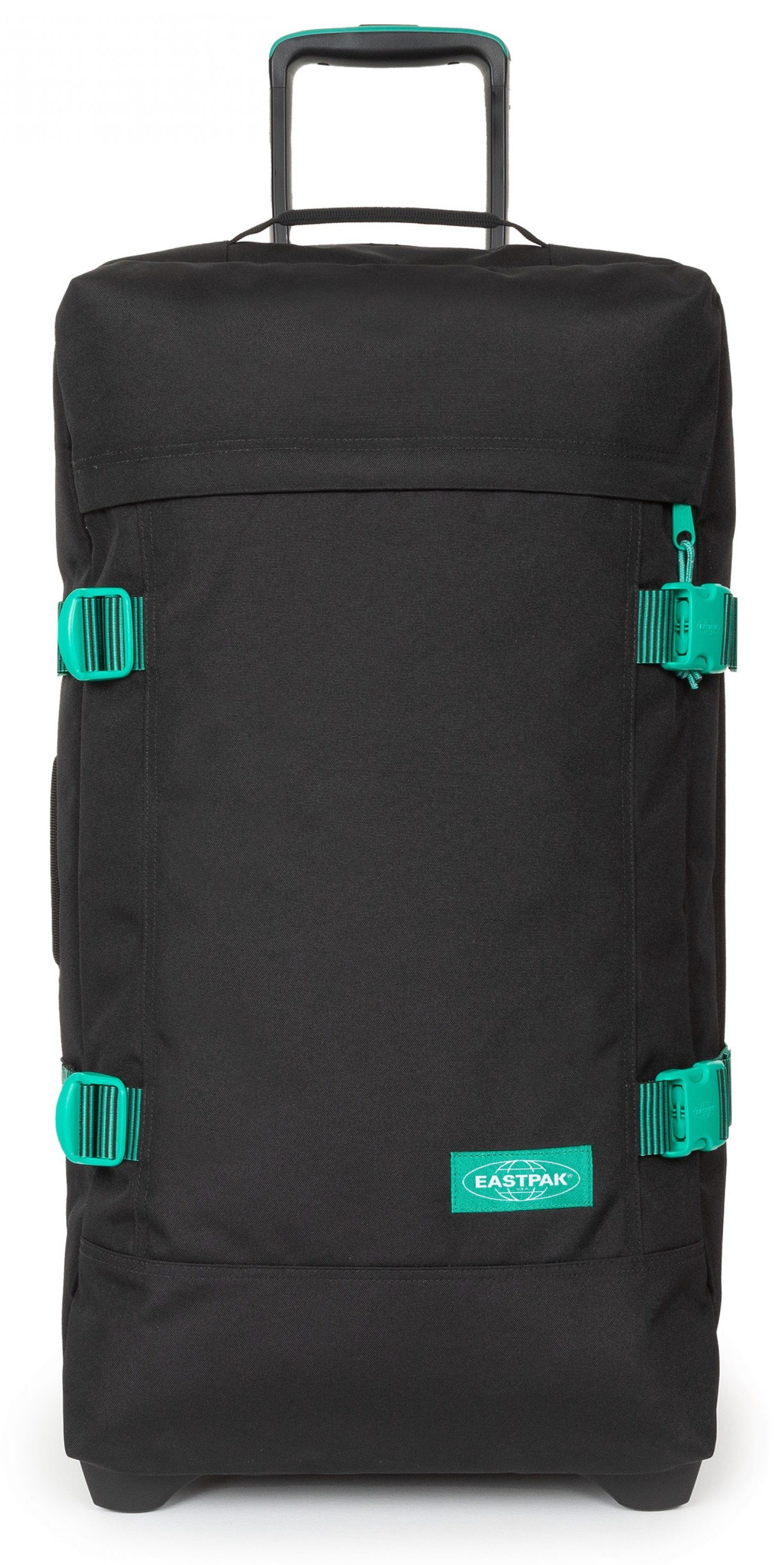 viel 2 Stauraum mit L, Black Stripe Kontrast Eastpak TRANVERZ Weichgepäck-Trolley Rollen,