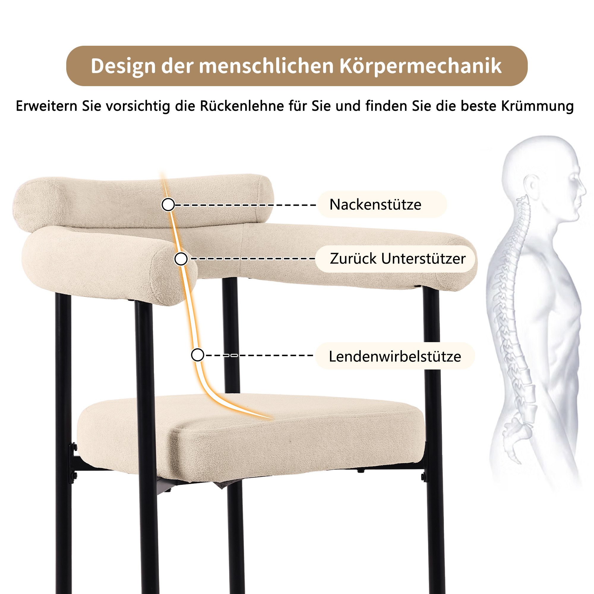 Tongtong Esszimmerstuhl Samt-Esszimmerstühle, Polsterstuhl, bequeme Ringsit günstig online kaufen