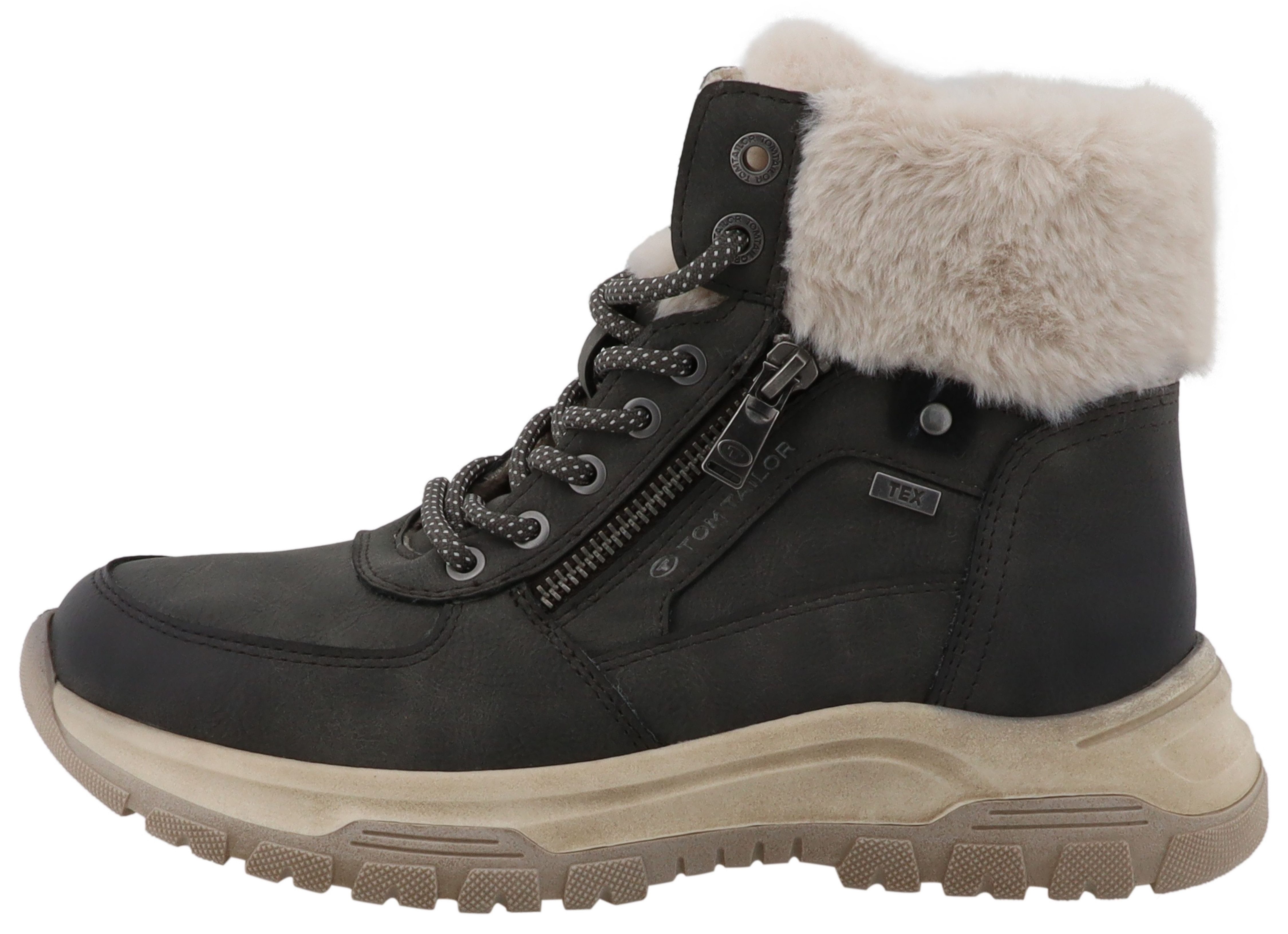 TOM TAILOR Winterboots Winterboots, Schnürboots mit TEX-Membrane, Weite G