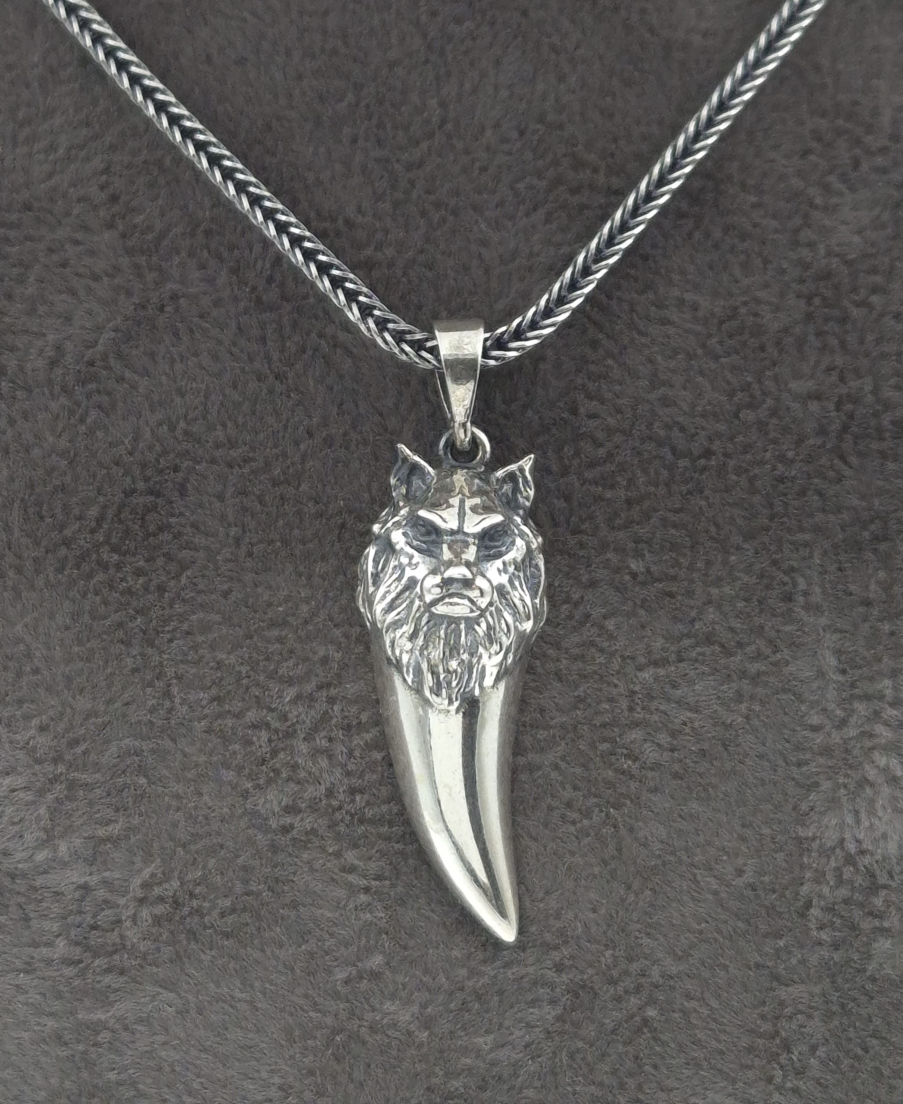 NAHLE Kette mit Anhänger Silber Wolf günstig online kaufen