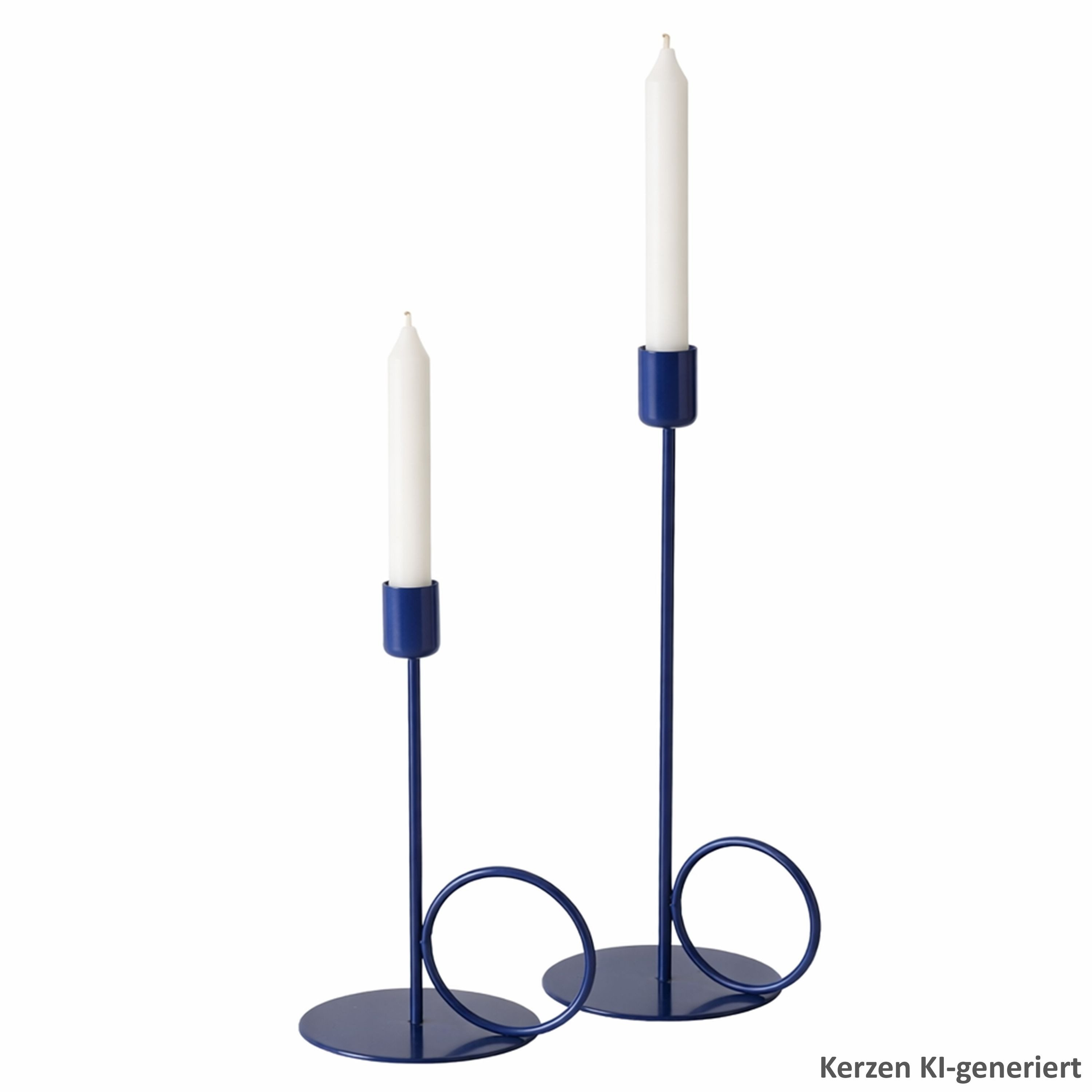 MamboCat Teelichthalter MamboCat Mega 2tlg Set Kerzenleuchter blau Eisen Kerzenhalter