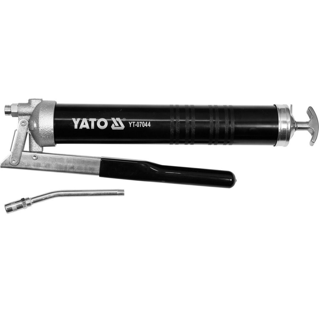 Yato Werkstattpresse Handfettpresse Fettspritzpistole 600 g Aluminium
