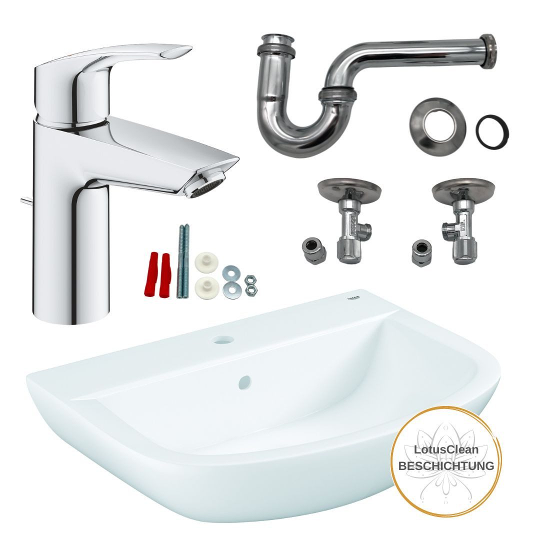 Grohe Waschbecken Grohe Waschbecken Waschtischarmatur Siphon (Komplettset)