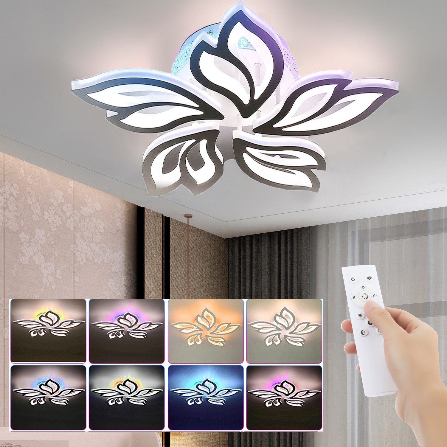 oyajia LED Deckenleuchte 54W Deckenleuchte mit günstig online kaufen