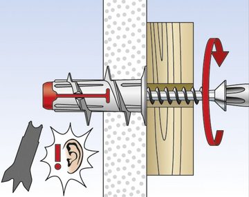 fischer Schrauben- und Dübel-Set Fischer Gipskartondübel DuoBlade S 44 mm - 20