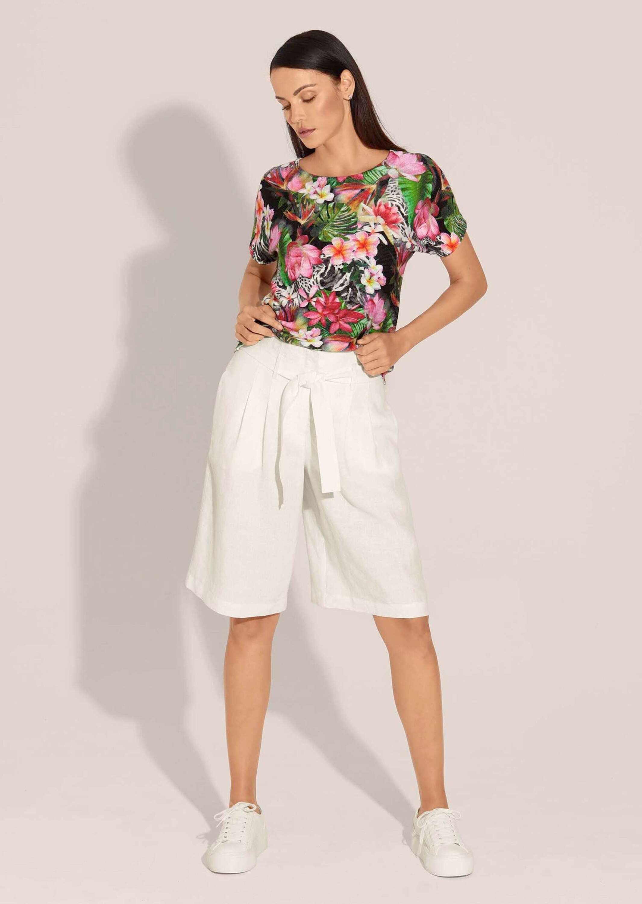 MADELEINE Shorts Highwaist-Bermudas aus Leinen günstig online kaufen