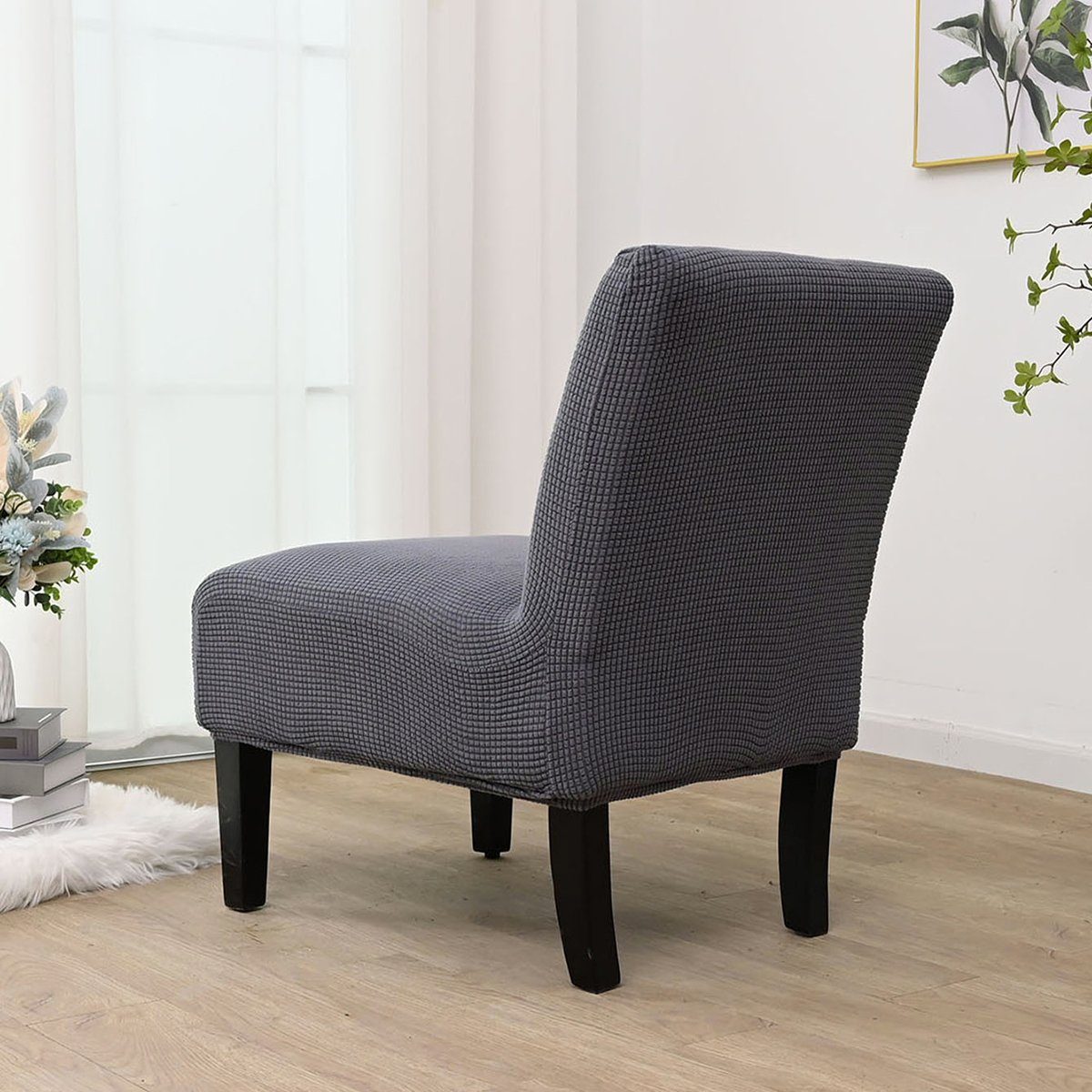 Qelus Sofahusse Jacquard Strecken Stuhlbezug Armlehnenloser Stuhlbezug, Woh günstig online kaufen