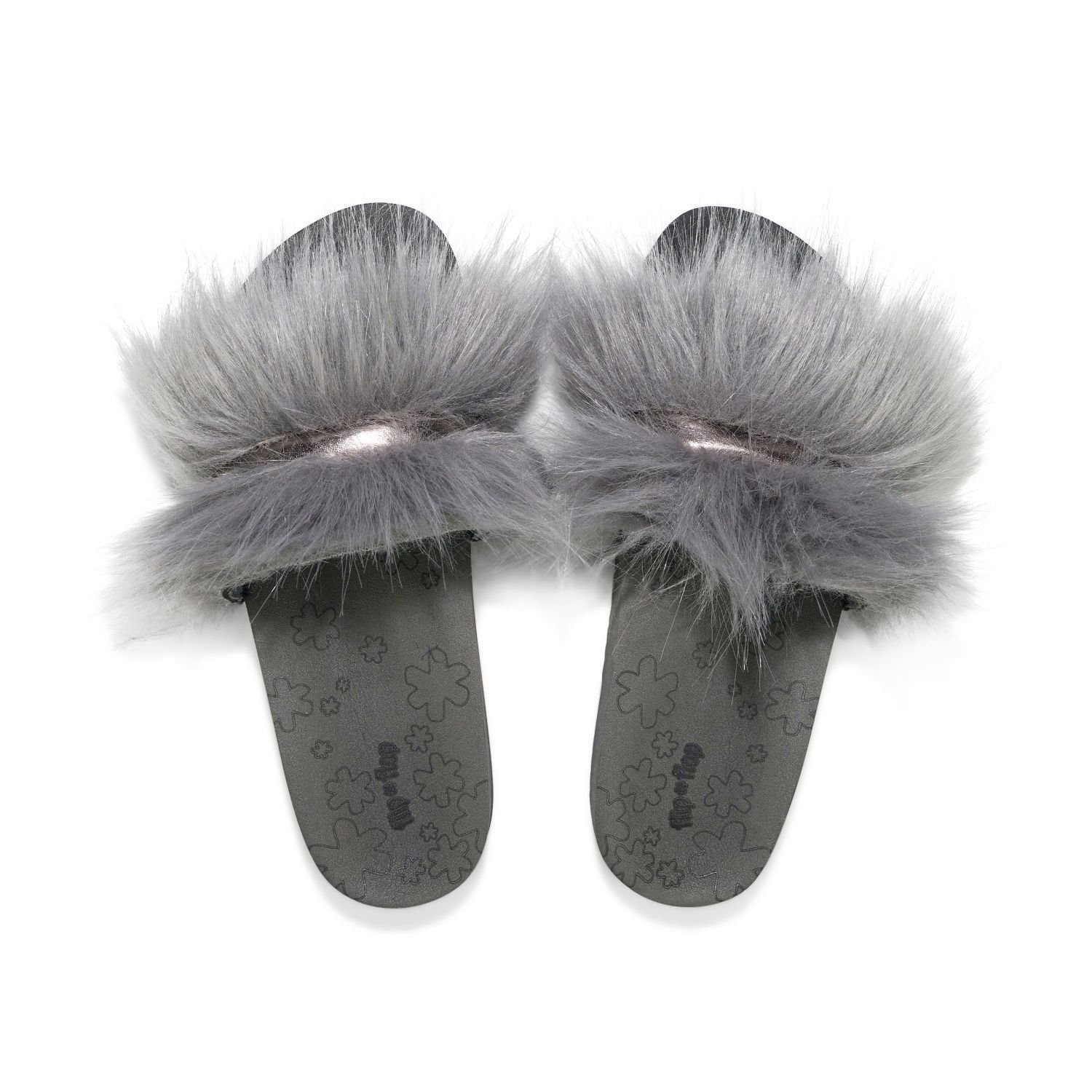 pool*hairy strap Hausschuh