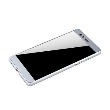 König Design Handyhülle Huawei P9 Plus, Huawei P9 Plus Handyhülle 360 Grad Schutz Full Cover Silber