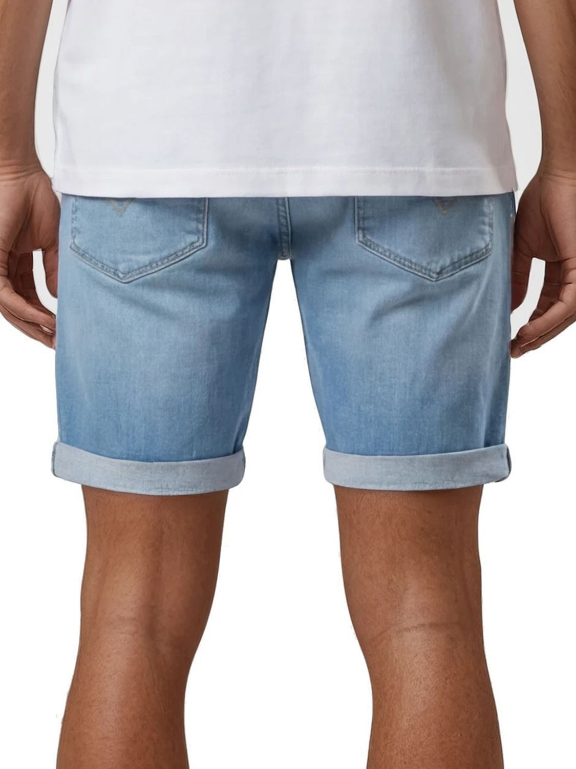 Replay Jeansshorts Herren Shorts New Ambass Slim Fit Bermudashorts mit Stretch