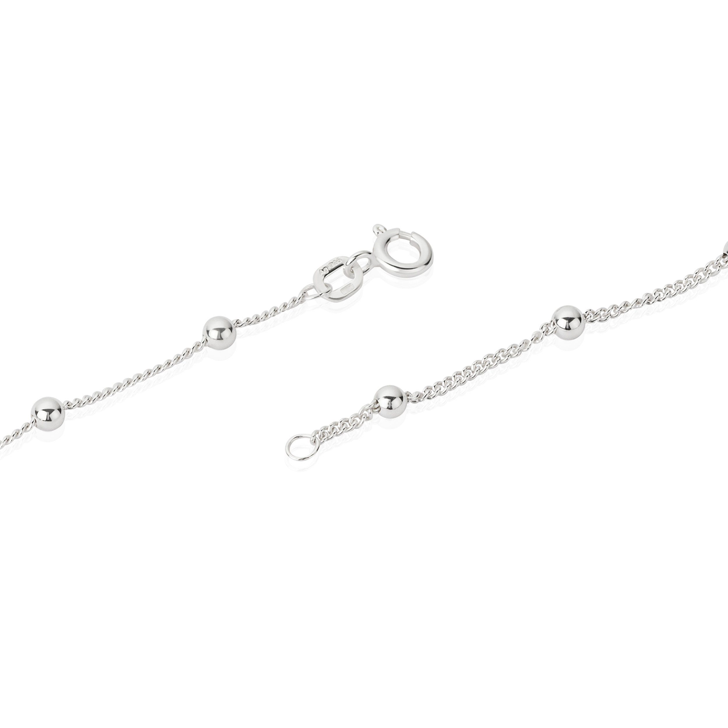 NKlaus Silberkette 925er Sterling Silber Kette Collier 45cm Panzerkette Run günstig online kaufen