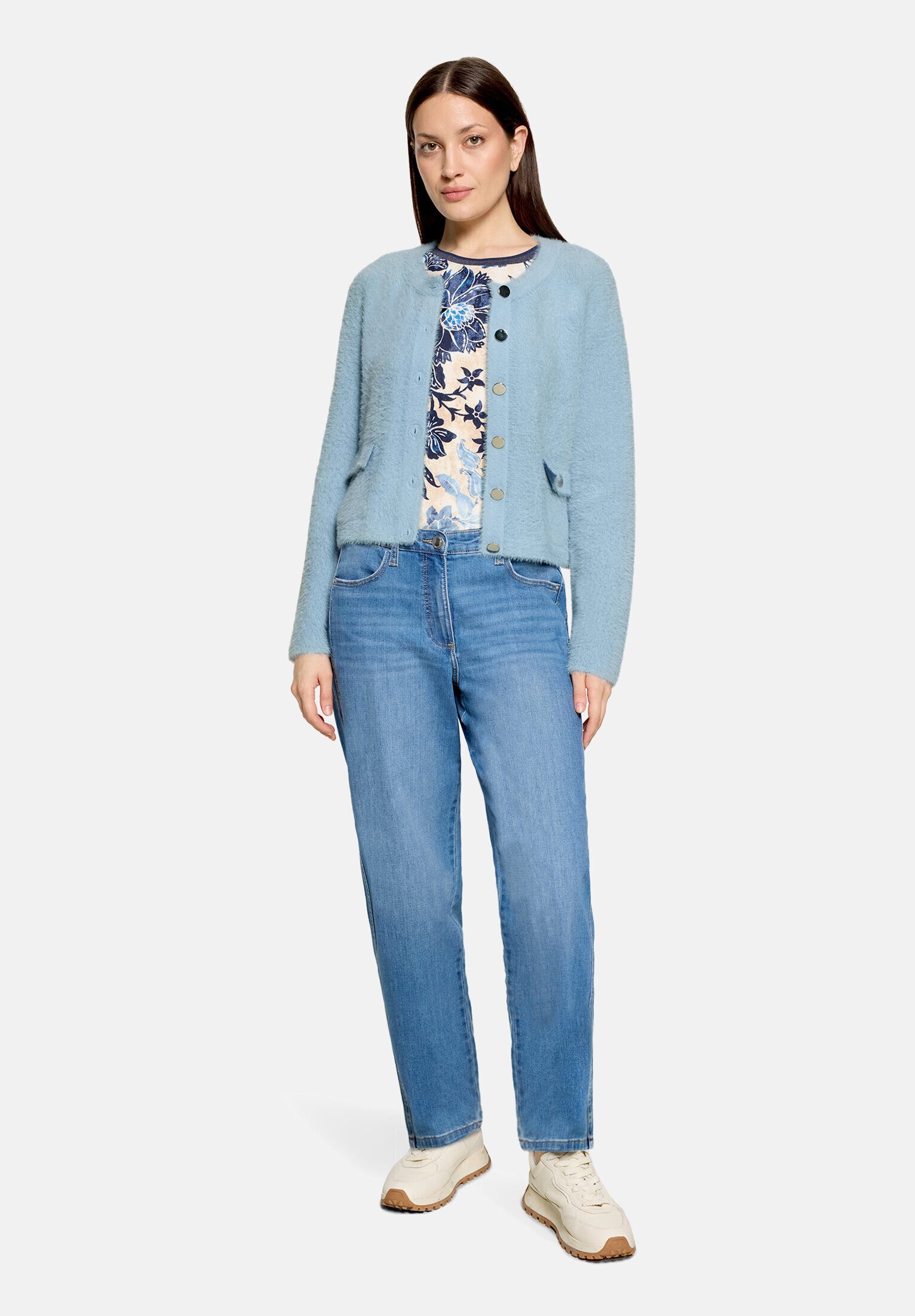 Betty Barclay Strickjacke Damen mit aufgesetzten Taschen (1-tlg)