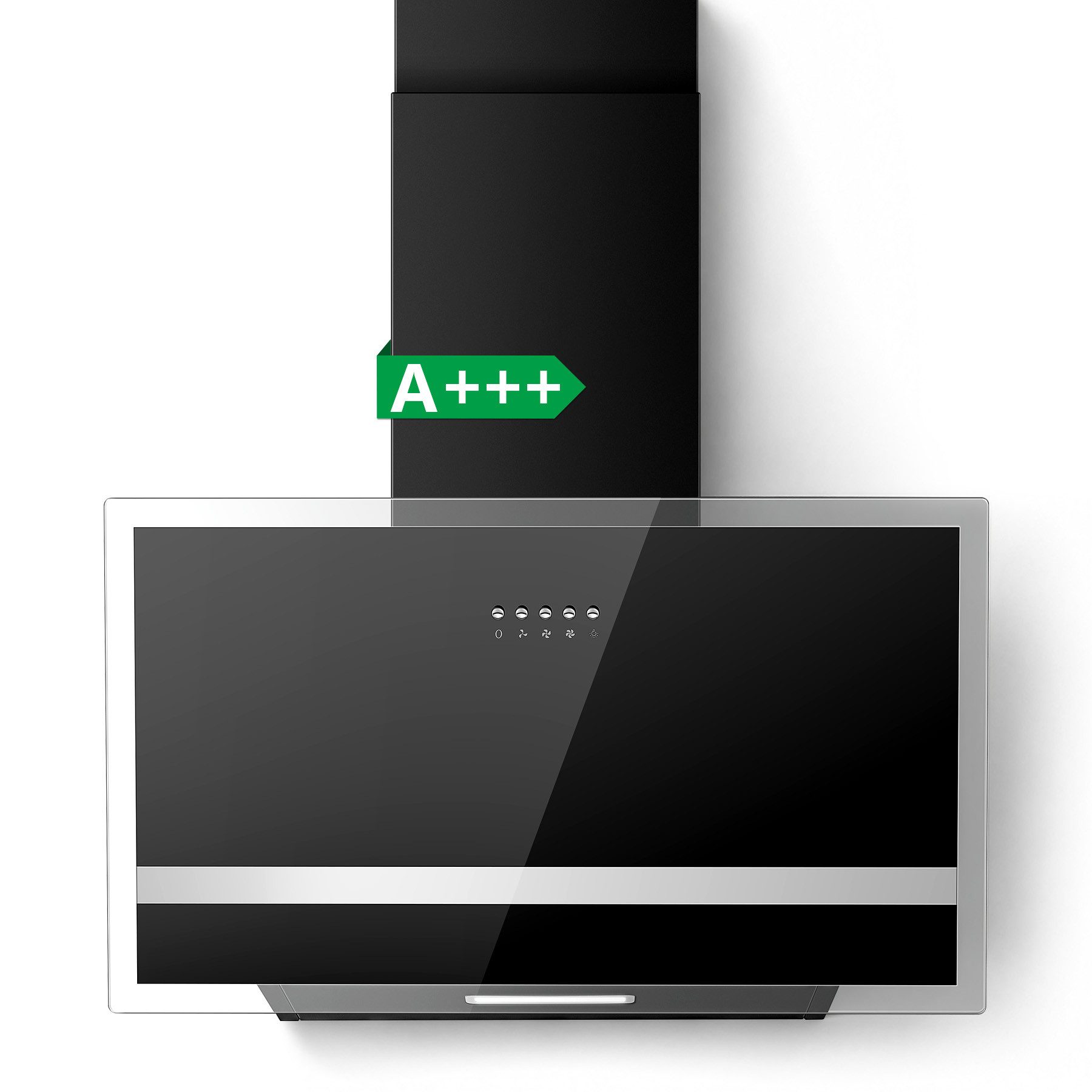 SNDOAS Kopffreihaube Dunstabzugshaube 60 cm mit 400 m³/h Absaugleistung, A+++ bürstenloser Motor, 3 Leistungsstufen, Abluft‑ und Umluftbetrieb