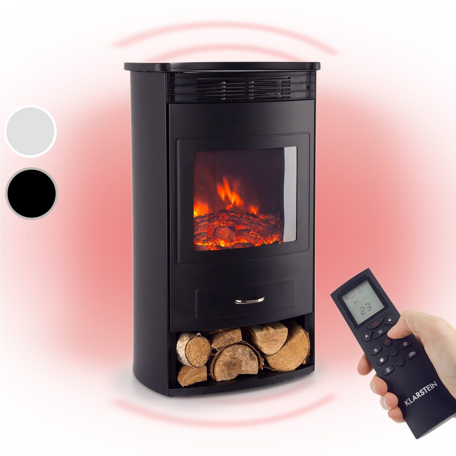 Klarstein Elektrokamin Bormio, elektrischer Kamin mit günstig online kaufen