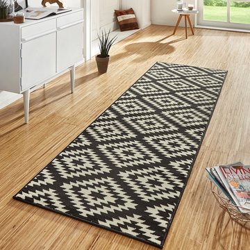 Läufer Teppich Läufer Nordic Schwarz Creme, HANSE Home, rechteckig, Höhe: 9 mm