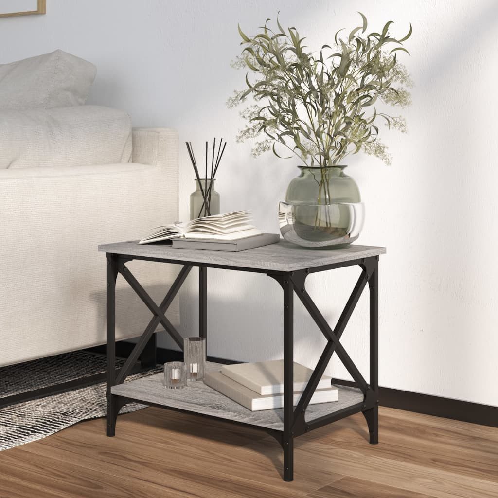 vidaXL Couchtisch Beistelltisch Grau Sonoma 55x38x45 günstig online kaufen
