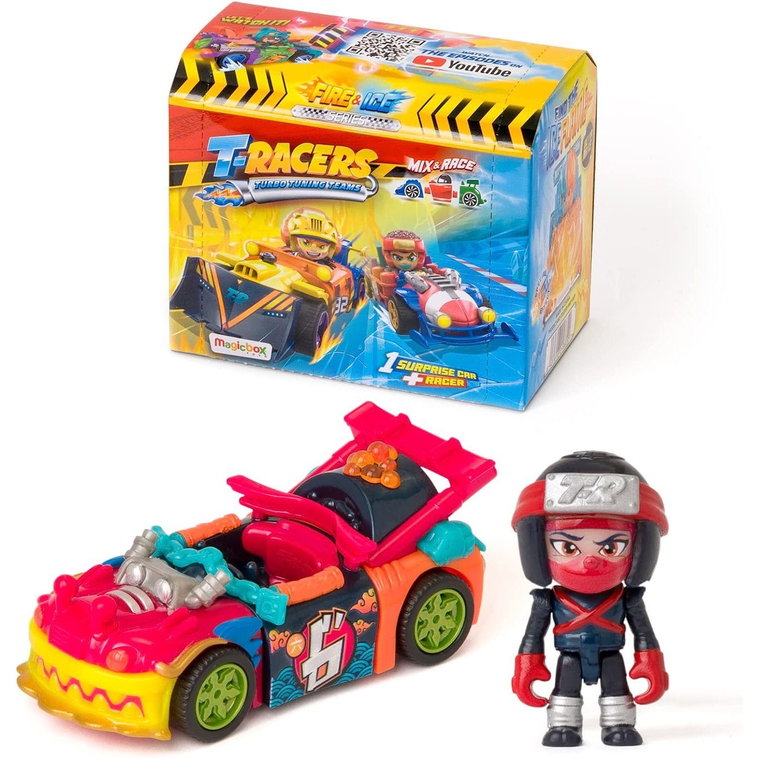 Magic Box Toys Spielfigur PTR3D208IN00, TRacers Feuer Und Eis Turbo Set