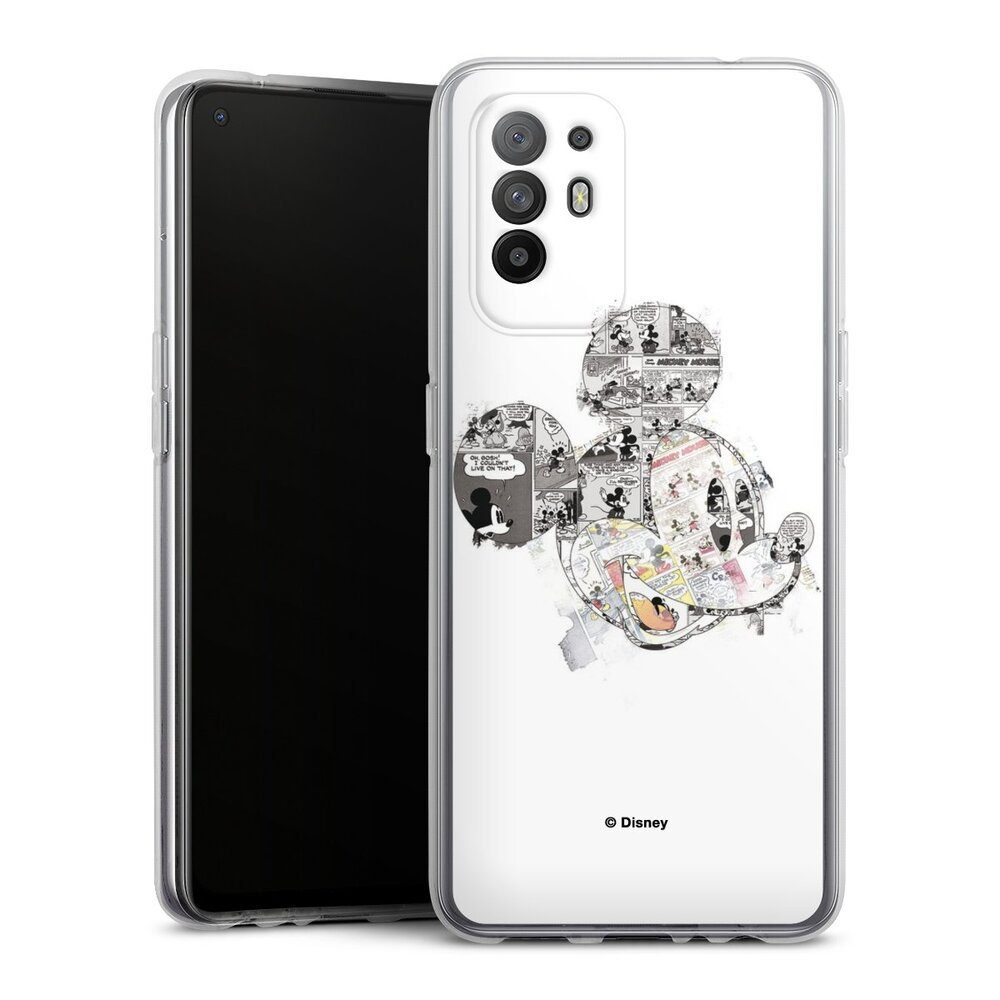 DeinDesign Handyhülle Mickey Mouse Offizielles Lizenzprodukt Disney Mickey Mouse - Collage, Oppo A94 5G Silikon Hülle Bumper Case Handy Schutzhülle