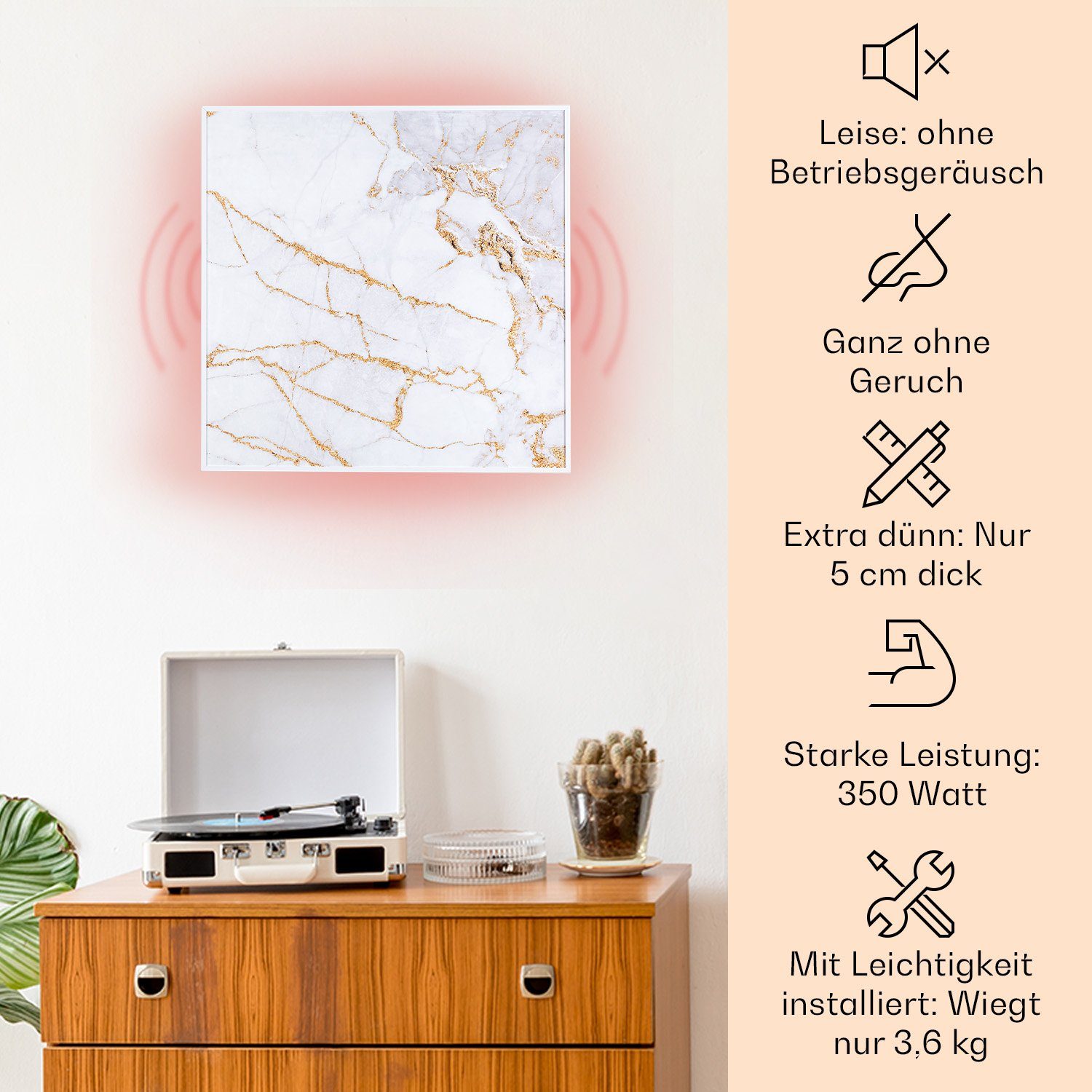 Klarstein Heizkörper Wonderwall Air Art Smart, elektrische Infrarot Wandhei günstig online kaufen