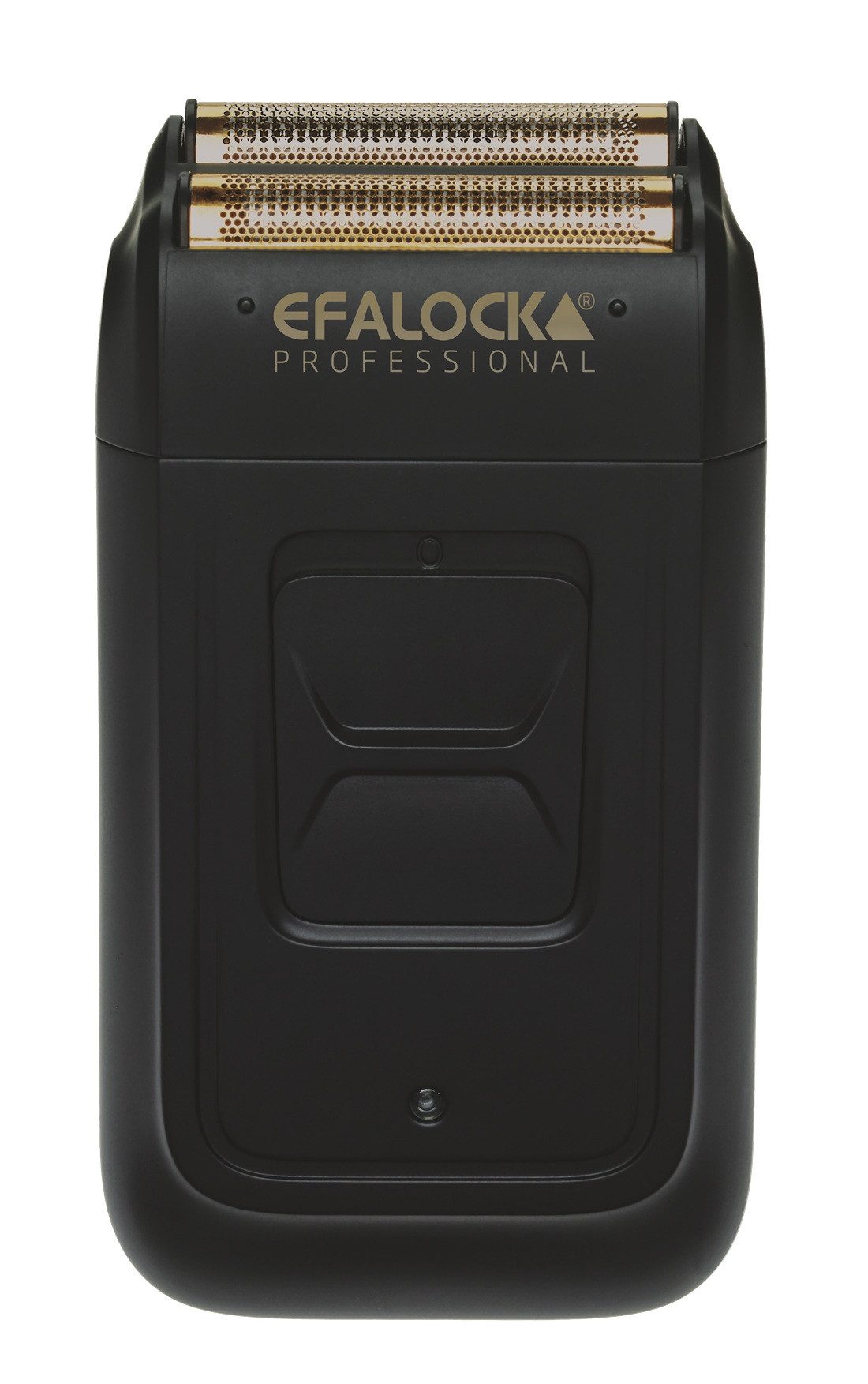 EFALOCK Professional Tools GmbH Elektrorasierer Efalock Goal Folienrasierer Schwarz - elektrischer Rasierer, Aufsätze: 2, Doppelfolienrasierer Reinigungsbürste, Netzteil, hypoallergene Gold-Titanium-Scherfolie