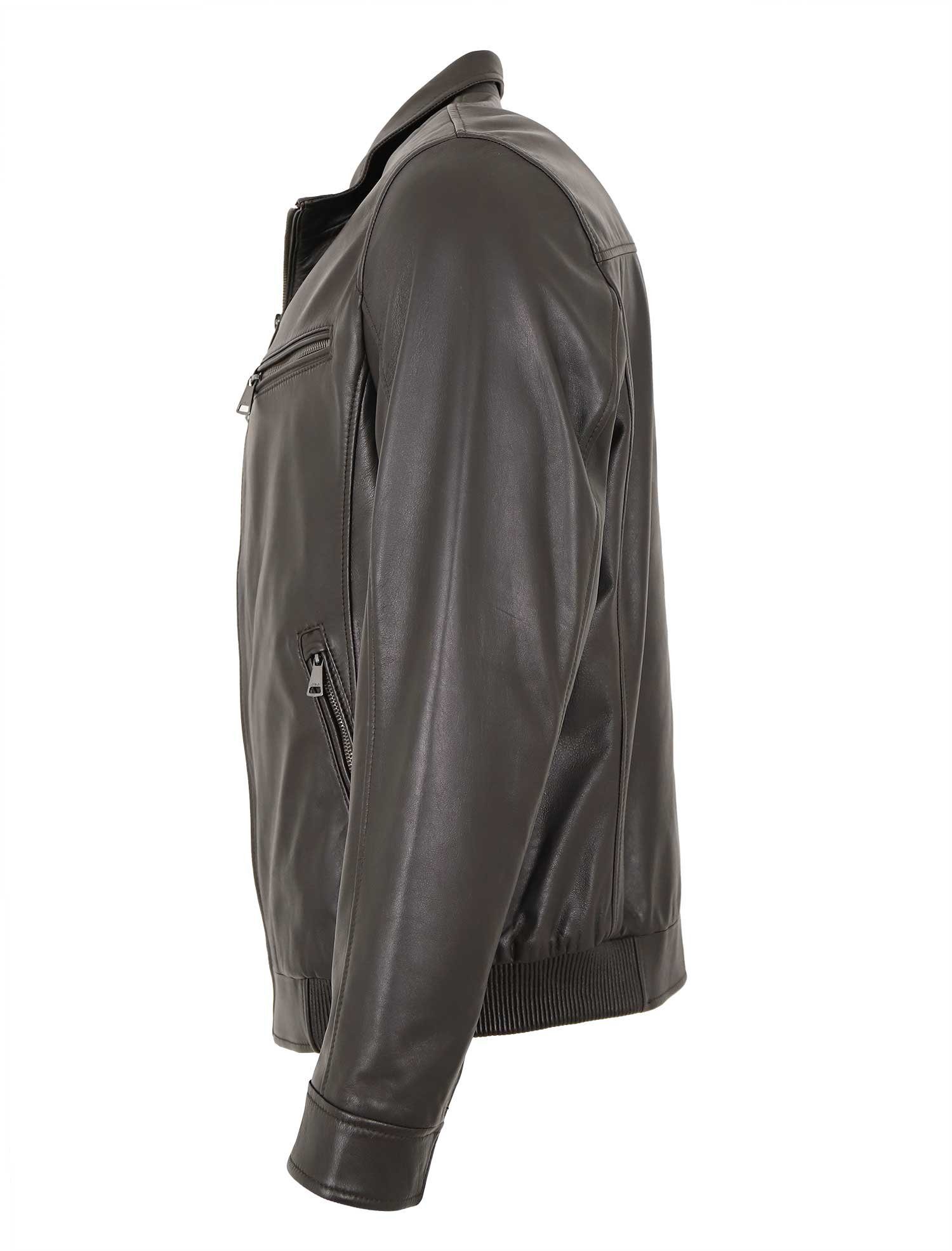 Maddox Lederjacke MAD46 MADDOX - Herren Lederjacke Blouson Lammnappa dunkel günstig online kaufen