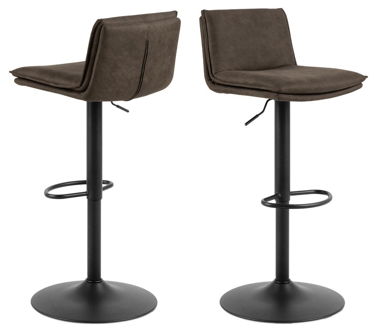 Barhocker 2er Set Flynn Barhocker grau.