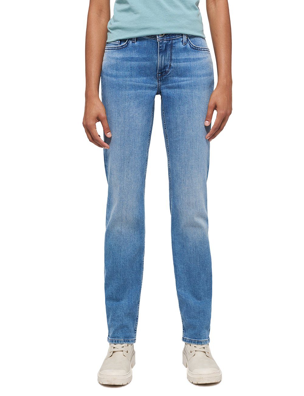 MUSTANG 5-Pocket-Jeans Style Jasmin Slim mittelblau