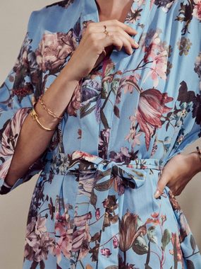 Essenza Kimono Sarai Isabella, Kurzform, Baumwolle, Kimono-Kragen, Gürtel, mit wunderschönem Blumenprint