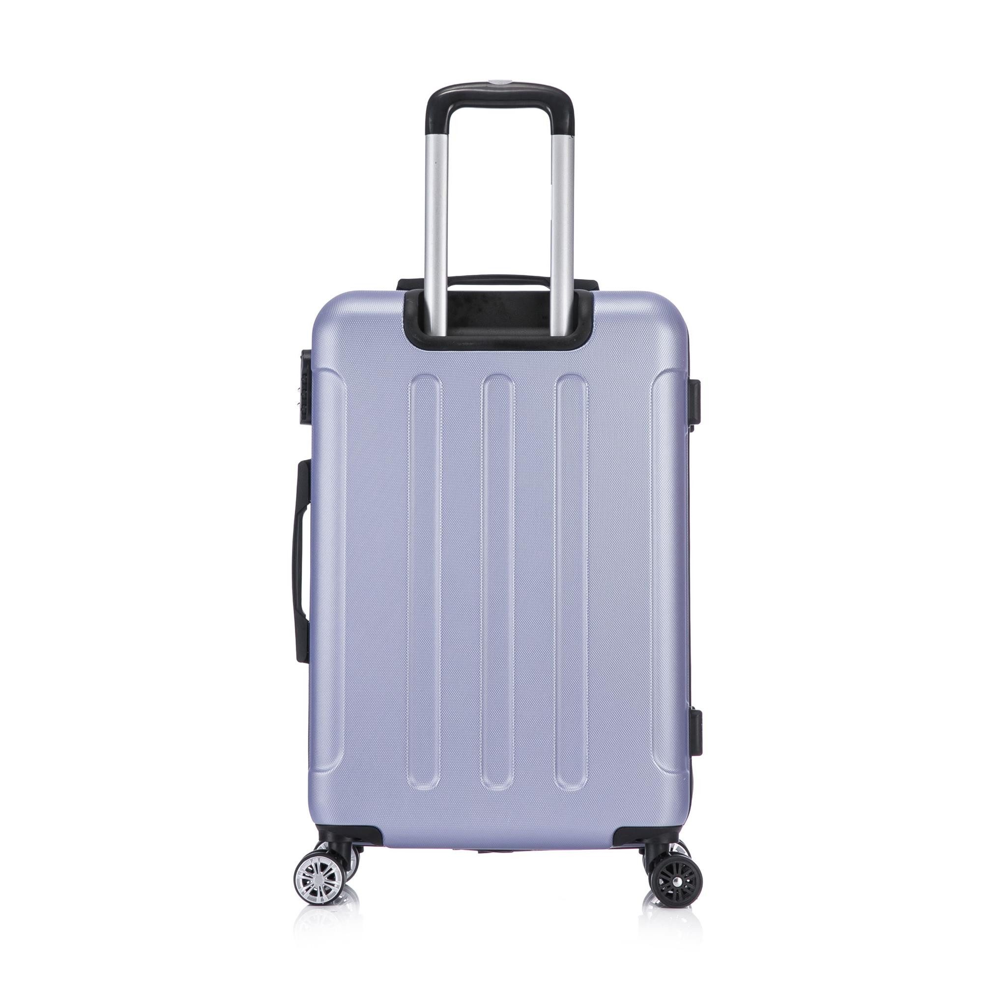 Flexot Hartschalen-Trolley F-2045 Kofferset, 360° Rollen, robuster Reisekoffer, Bordcase, 4 Rollen, Robuster und moderner Koffer mit vier 360° Rollen und Zahlen – Bild 4 von 5