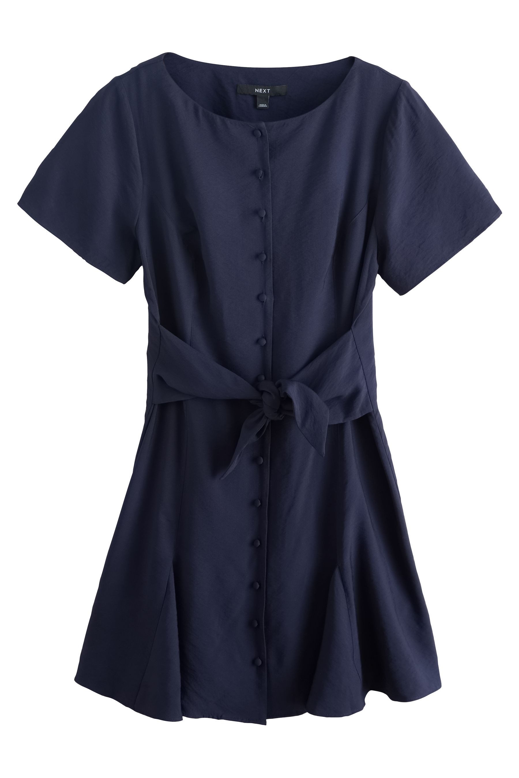 Minikleid Minikleid mit Bindegürtel
