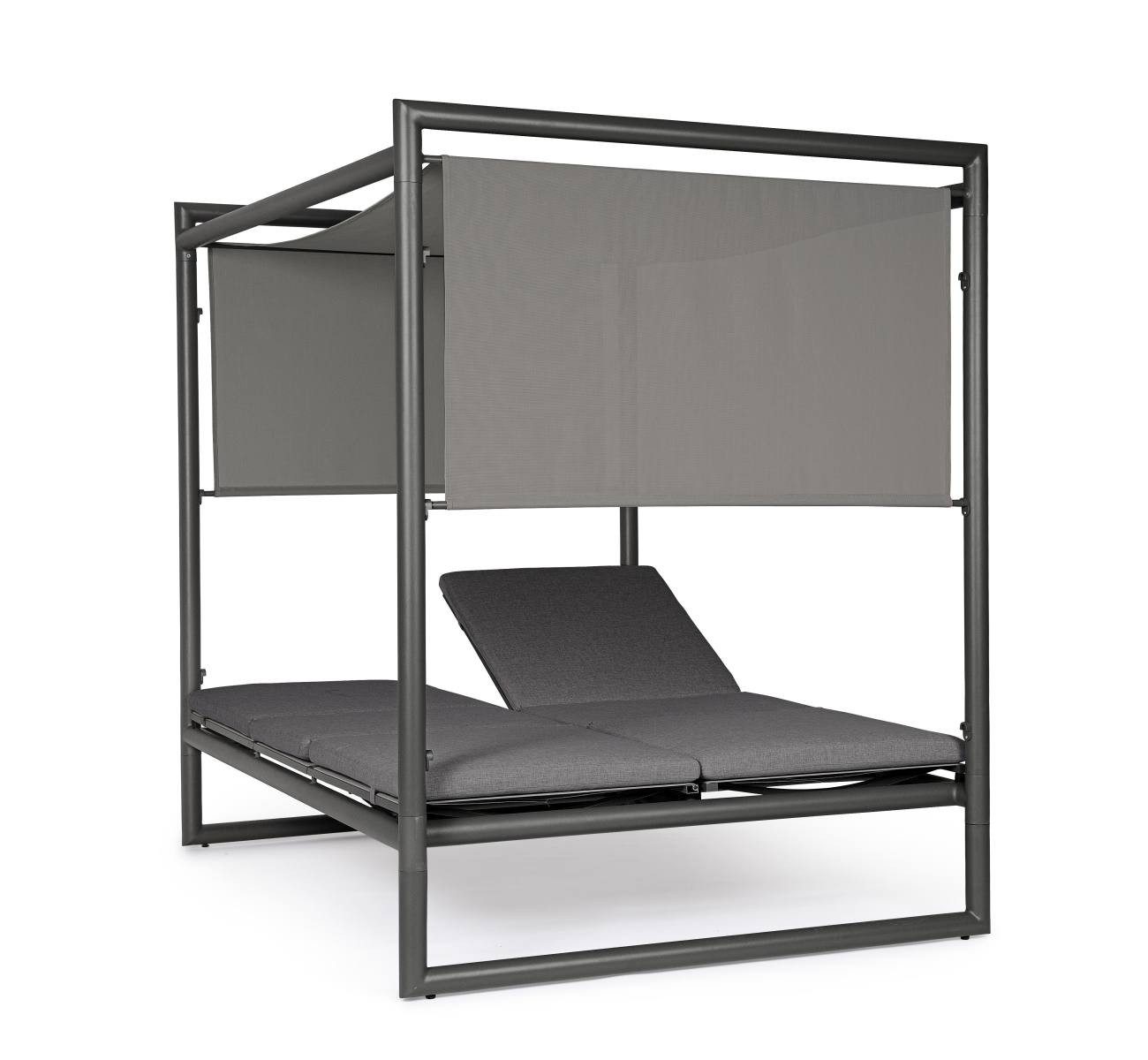 Bizzotto Daybed Konnor aus Aluminium, Anthrazit