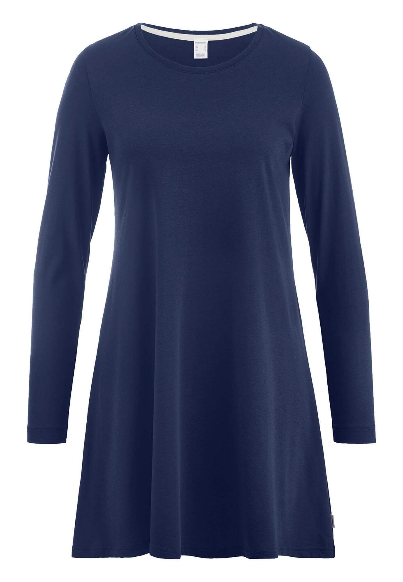 Hessnatur Nachthemd Relaxed PURE COTTON aus reiner Bio-Baumwolle (1-tlg)