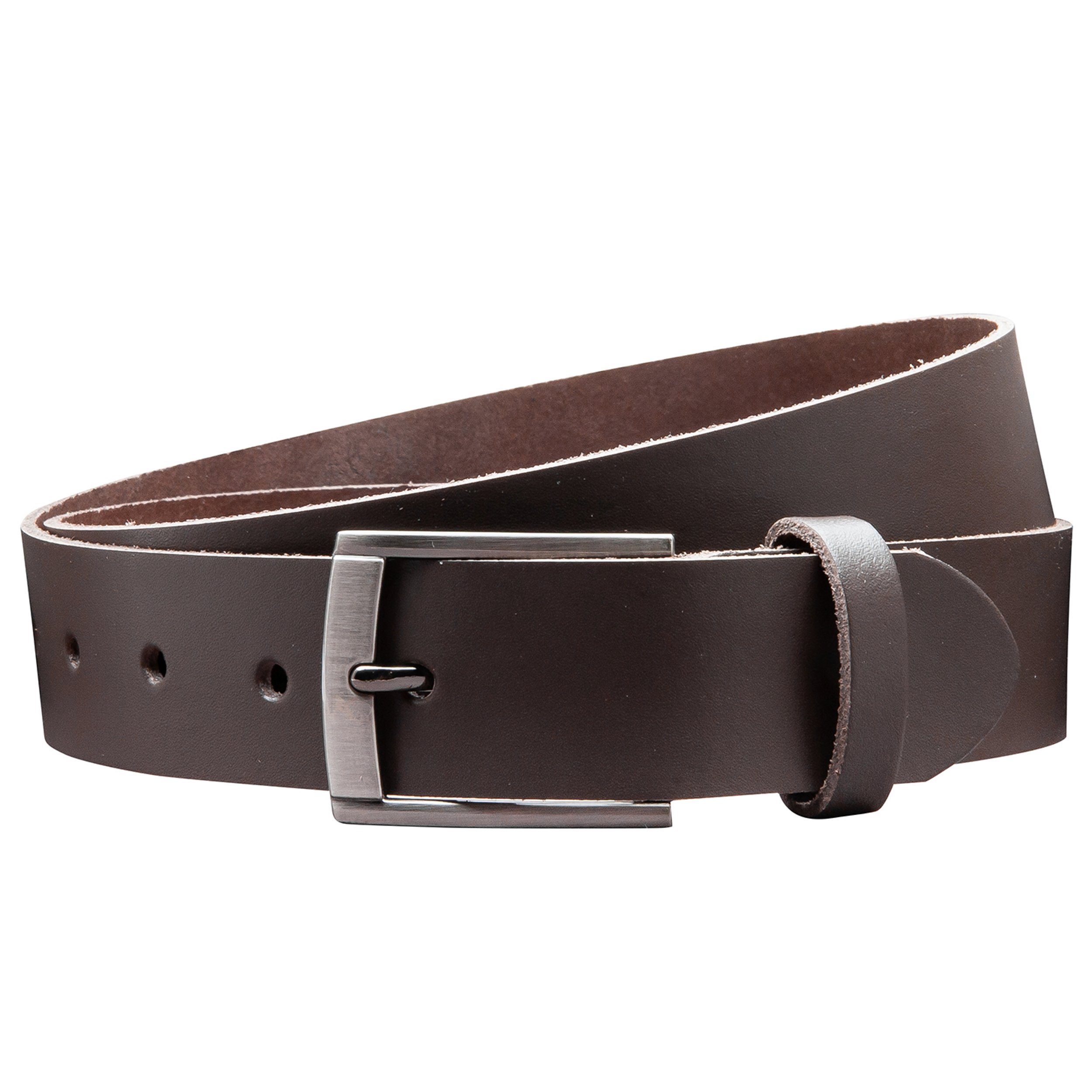 COLOGNEBELT Ledergürtel OM418-SL-Dunkelbraun MADE IN GERMANY, günstig online kaufen