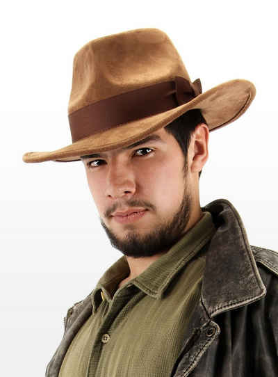 Elope Kostüm Abenteurer Fedora, Verwegener Hut für Kostüme à la Indiana Jones