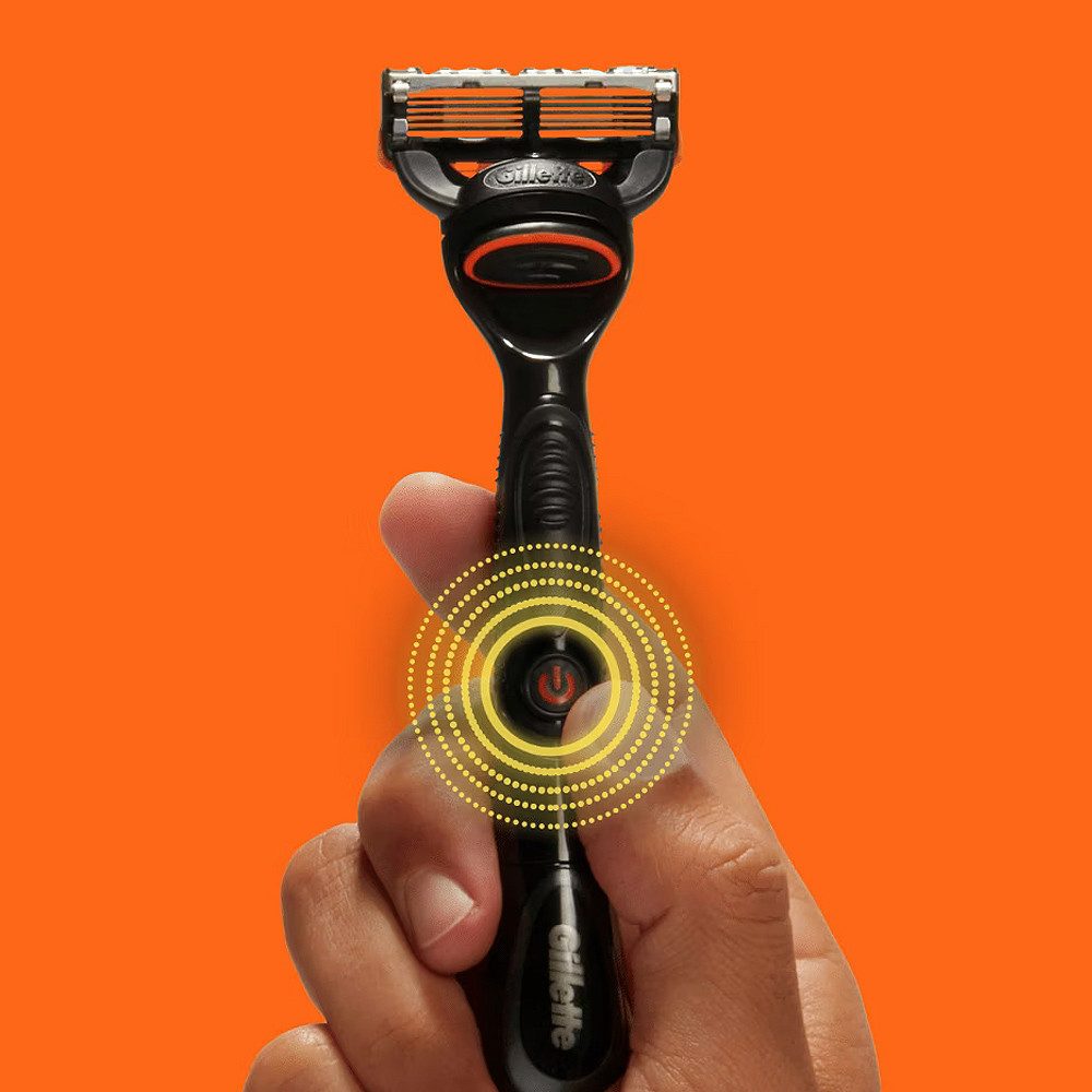 Gillette Nassrasierer Gillette Fusion 5 Power Rasierer Black Edition