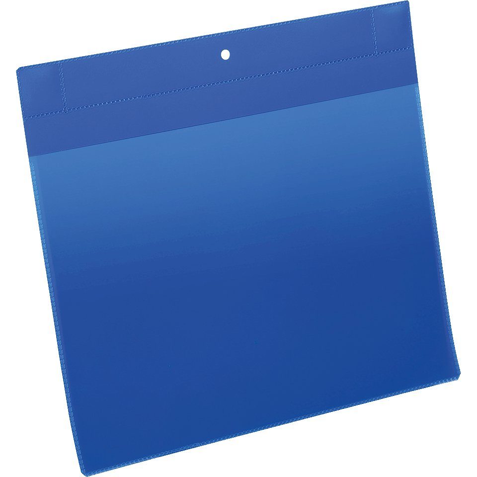 König Werbeanlagen Zeitungsständer Magnet-Kennzeichnungstasche, blau/transparent, A4, DIN quer, 10/VE DURABLE