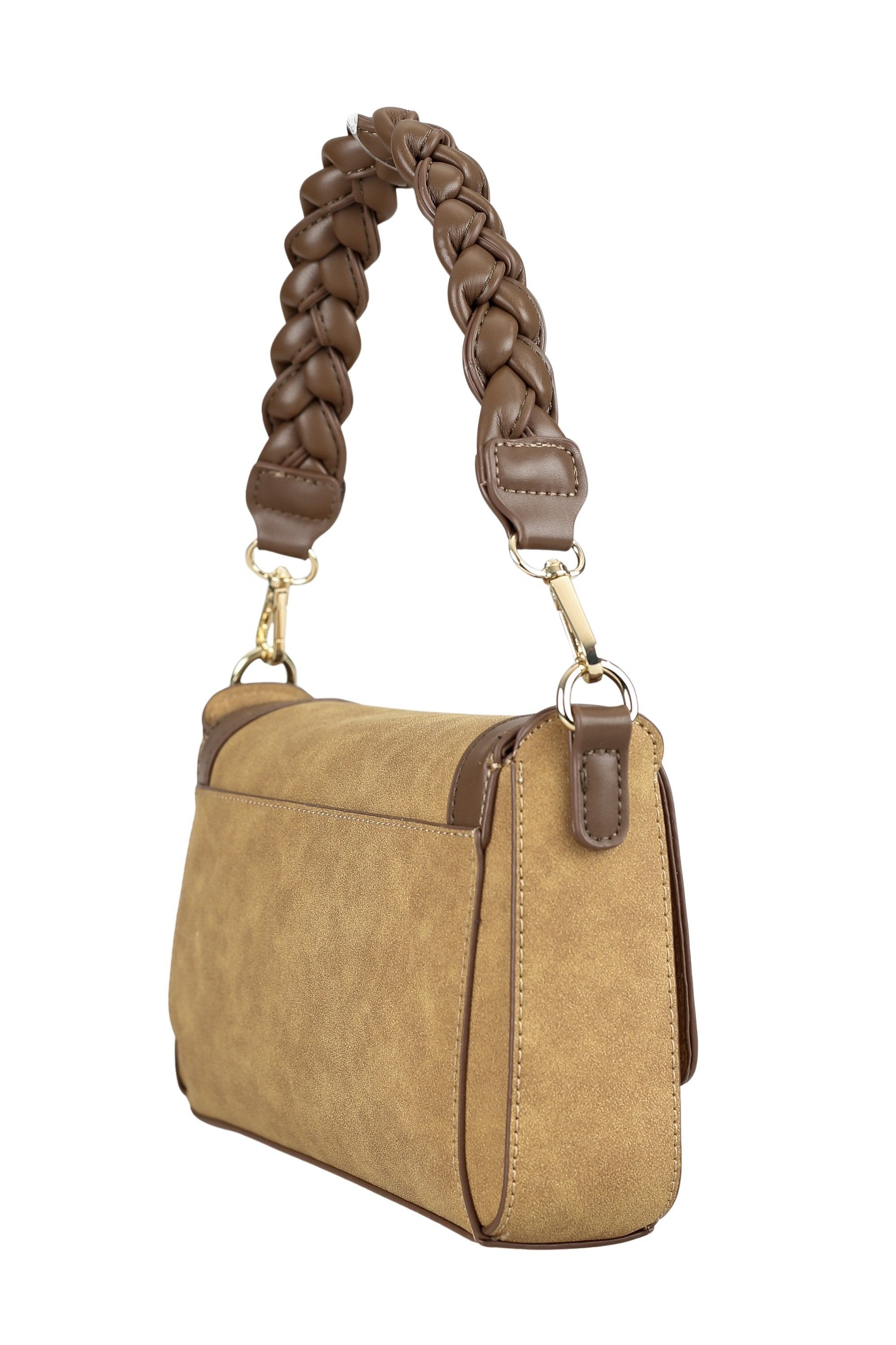 COLLEZIONE ALESSANDRO Schultertasche Brown, mit Flechtung – Bild 5 von 5