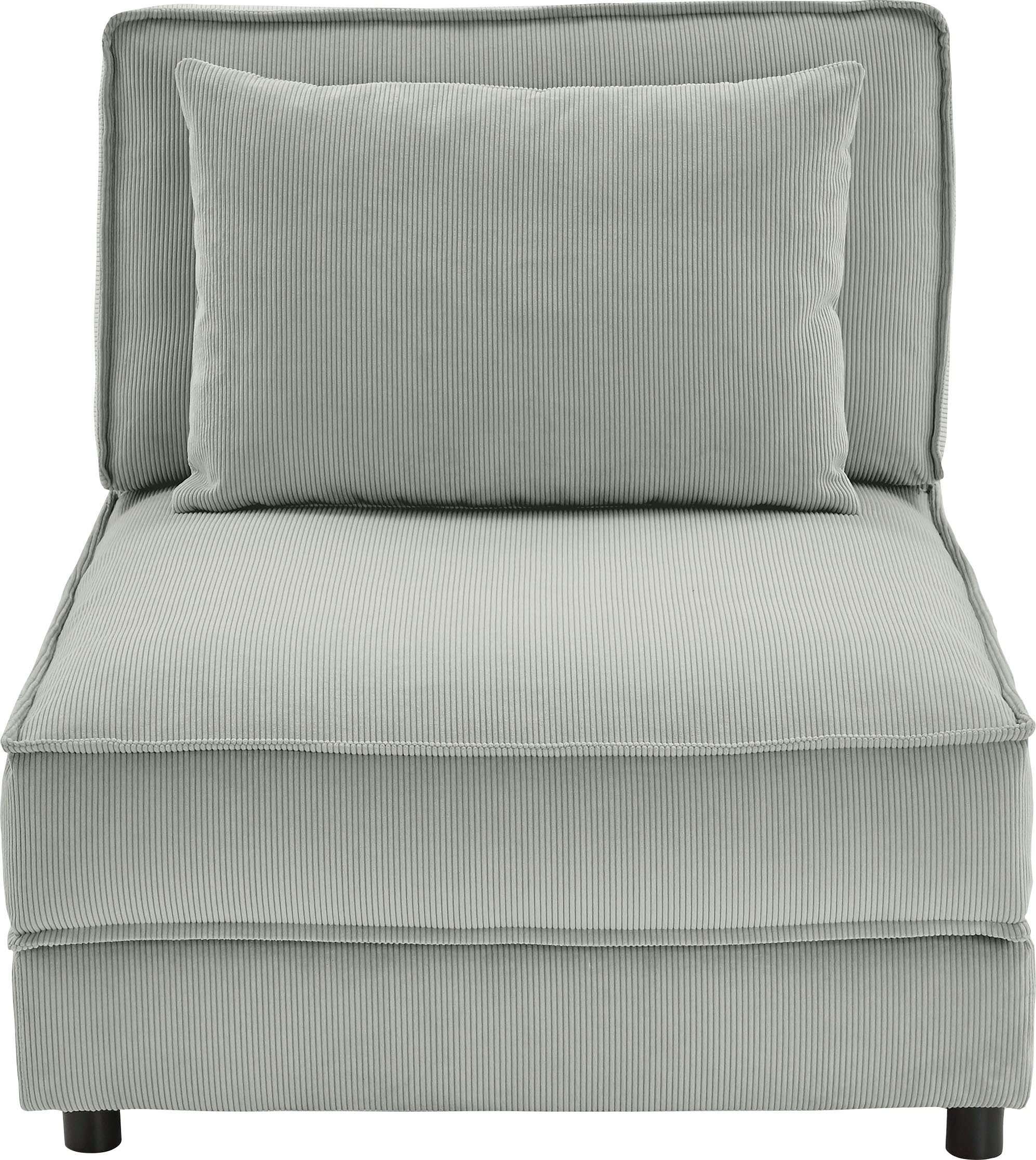 ATLANTIC home collection XXL-Sessel Valan, XXL-Sitzfläche, mit Cord-Bezug, frei stellbar, mit Wellenunterfederung