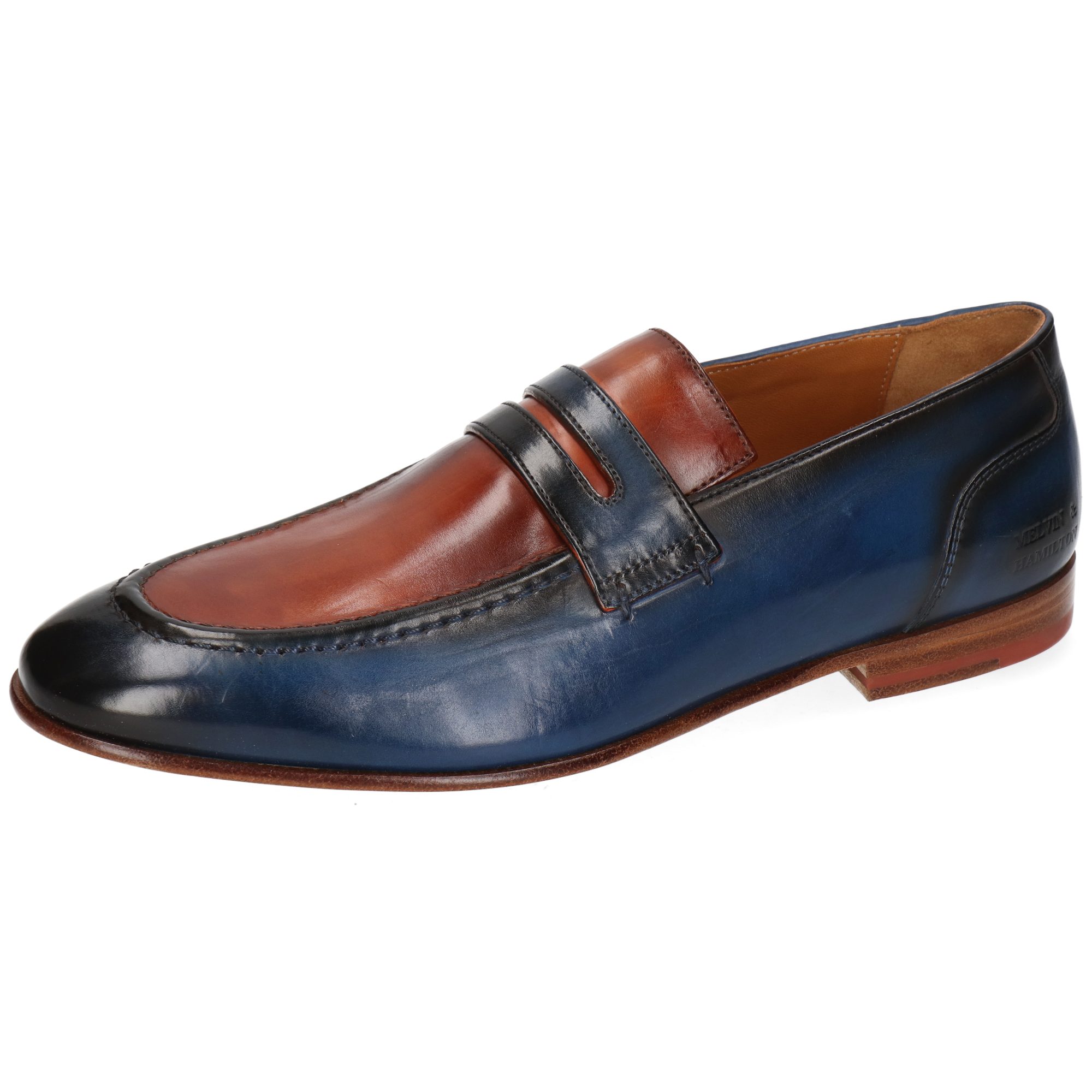 Melvin & Hamilton Santo 4 Leder-Loafers für Herren Loafer Flache Absätze, Echtes Leder, Vegetabile Gerbung
