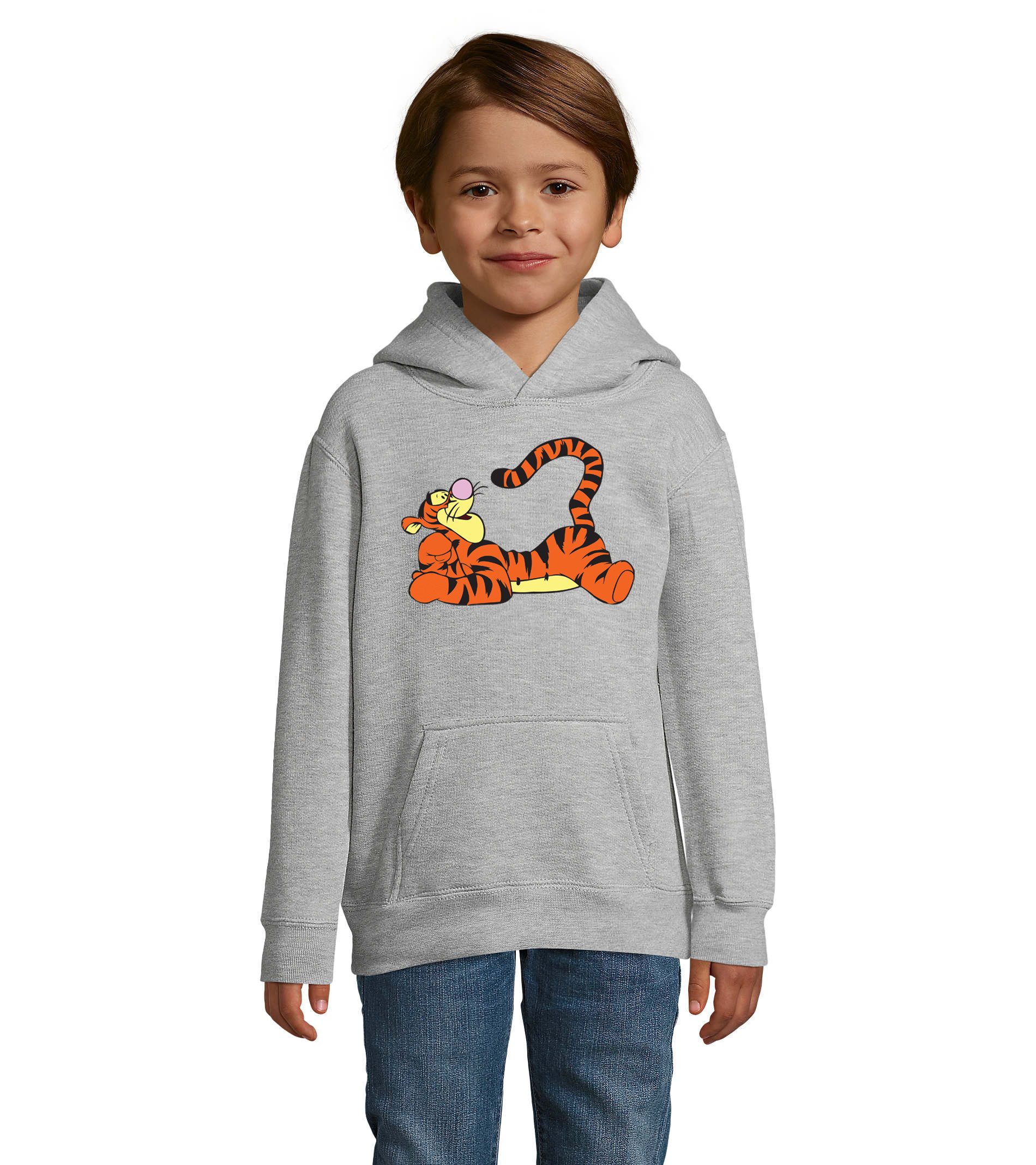 Hoodie Tigger Kinder Kapuzenpullover mit buntem Disney Print Hoodie