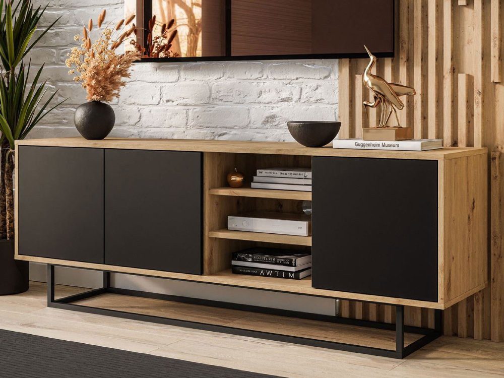 ALLHOUSE24 Lowboard MANDY Artisan Eiche - Wand & Standmontage, Fernsehtisch günstig online kaufen