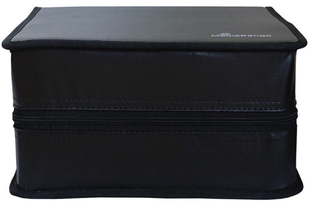CD-Hülle Mediarange Tasche Storage Wallet für 400 BD / CD / DVD in schwarz