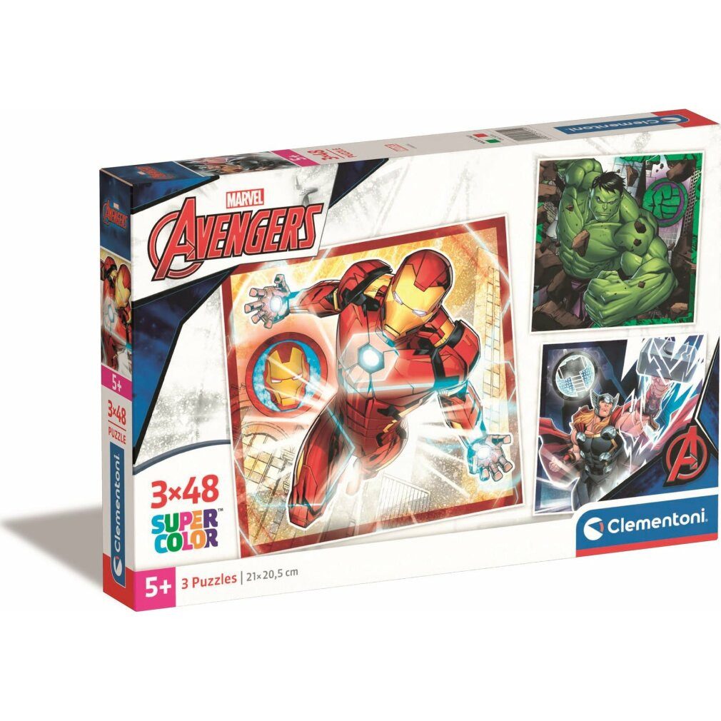 Puzzle Marvel Avengers Puzzle 3x48Stück