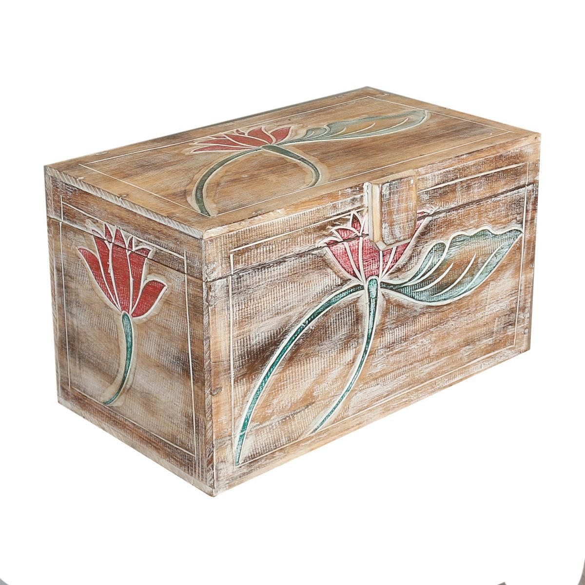 Oriental Galerie Truhe Truhe Blumen Modell Baris Mittel 50 cm