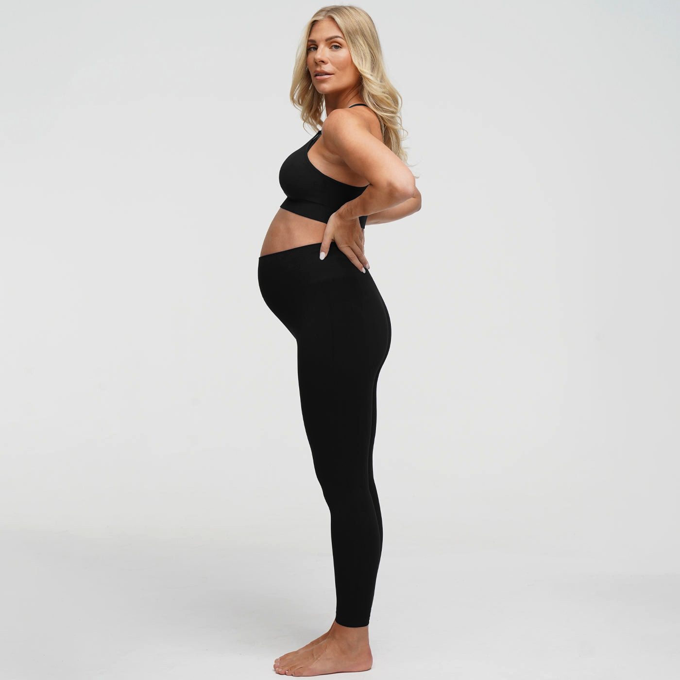 Creamy Fabrics Umstandsleggings Seamless Umstandsleggings-Schwarz-L (1-tlg) günstig online kaufen