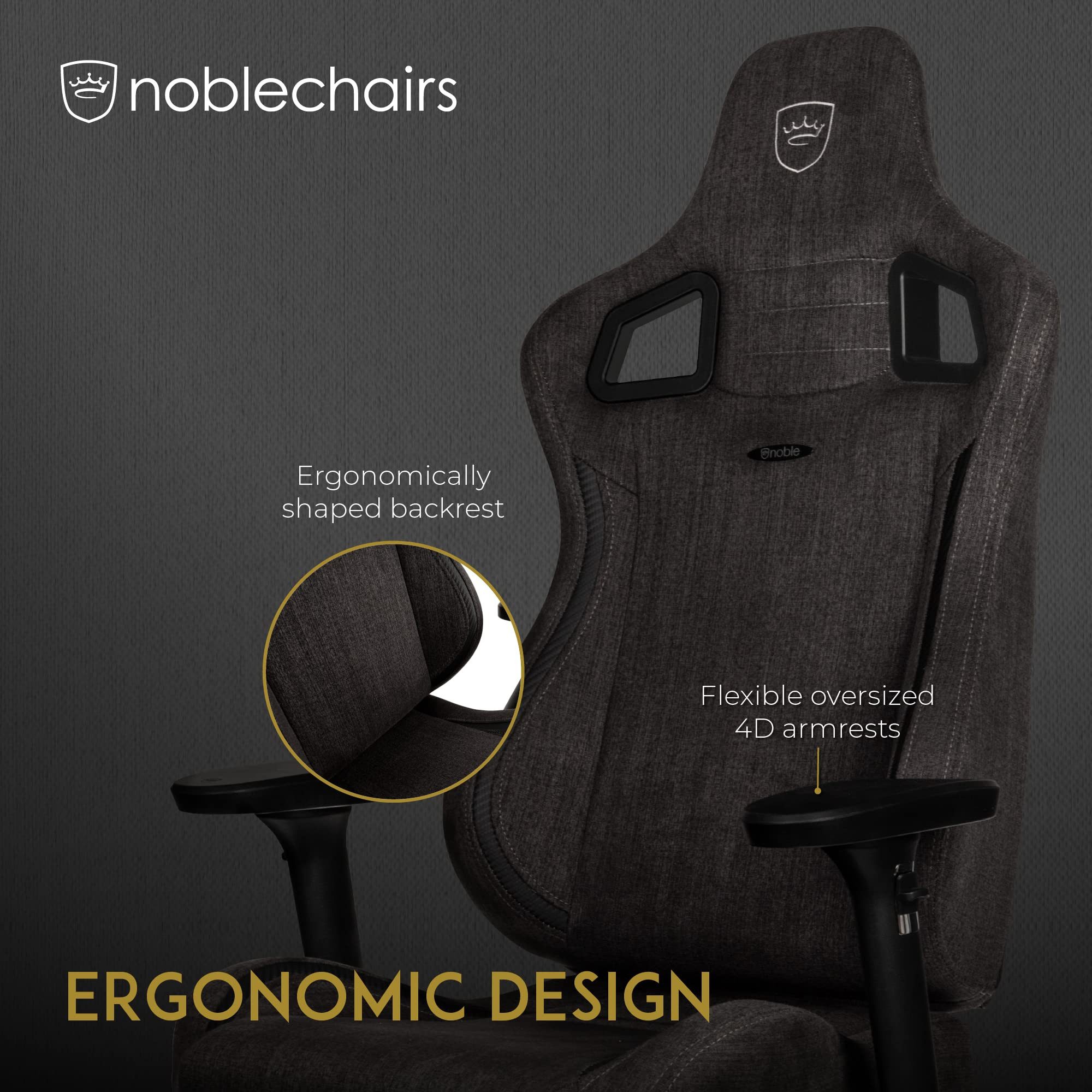 Noblechairs Gaming-Stuhl noblechairs EPIC TX Gaming Stuhl - anthrazit – Bild 3 von 5