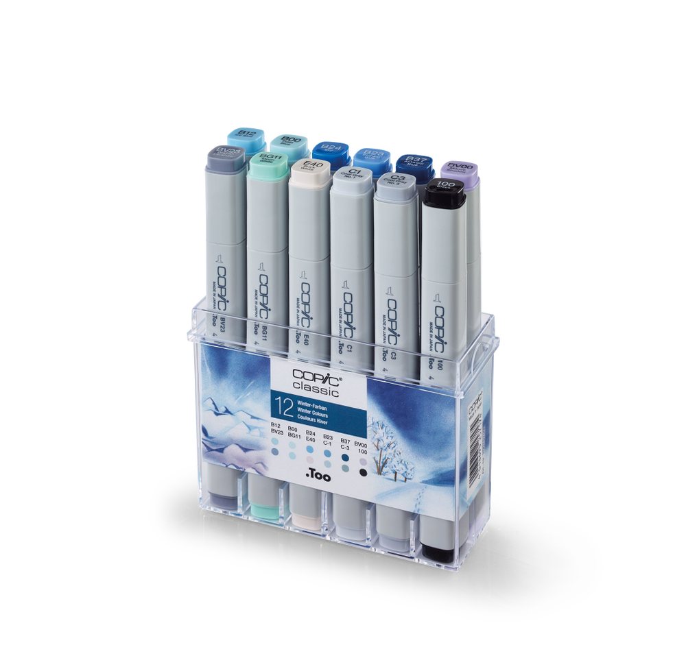 Thumbnail - COPIC Marker Marker Set - Winterfarben - 12 Stück, (1-tlg)