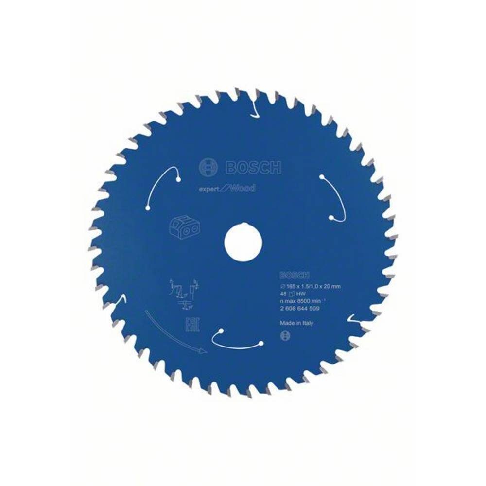 BOSCH Kreissägeblatt Akku-Kreissägeblatt Expert for Wood, 165 x 1.5/1 x 20 2608644509